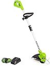 Greenworks 40V 12-Inch Cordless String Trimmer, 2.0 Ah Battery and Charger Included STF311
