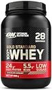 Optimum Nutrition Gold Standard 100% Whey Muscle Building and Recovery Protein Powder With Naturally Occurring Glutamine and BCAA Amino Acids, Chocolate Hazelnut Flavour, 28 Servings, 896 g