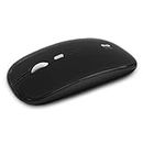 SUBBLIM 2.4G Bluetooth Wireless Optical Mouse, Dual Flat for PC, Laptop, Mac, MacBook, with 4 Buttons, Scrolling Wheel, Ultra-Thin and Ergonomic, Silent, 1600 dpi, Ambidextrous, Black