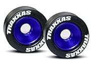 Traxxas 5186A Wheelie Bar Blue with Rubber Wheels