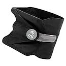 trtl Travel and Airplane Pillow - Real Sleeping Experience on Long Flights - Neck and Shoulder Support - Super-Soft, Lightweight, Easy-to-Carry, and Machine-Washable Flight Pillow - Black