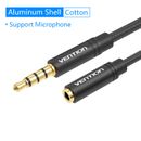 3.5mm Jack Headphone Extension Nylon Cable AUX Audio Lead Stereo Male to Female