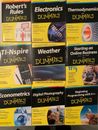Lote de 9 libros para Dummies serie - electrónica, fotografía digital, clima