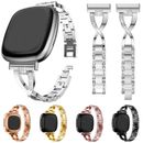 For Fitbit Versa 4 3 & Sense 2 1 Diamond Watch Band Women Wrist Strap Bracelet