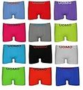 Lot de 12 boxers en microfibre pour homme, sans coutures, doux et confortables, colorés et modernes. - Multicolore - M
