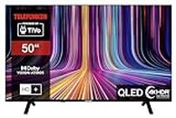 Telefunken 50 Zoll QLED Fernseher/TiVo Smart TV (4K UHD, HDR Dolby Vision, Dolby Atmos, HD+ 6 Monate inkl., Triple-Tuner) QU50TO750S