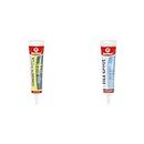 Red Devil Concrete Patch and Tile Grout Squeeze Tubes 5.5 Oz Pack of 1 and 5.5 oz White