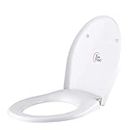 Kohler Brive Toilet Seat Slow Close - Oval Shaped in White - Toilet Seat for Bathroom - High Gloss Finish, Comfort Seating - Easy Hygiene Maintenance - Seat Closes Quietly without Slamming 13946IN-2-0
