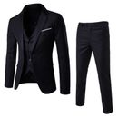 Set abiti uomo slim fit giacca gilet pantaloni per matrimonio ufficio business party
