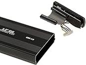 KALEA-INFORMATIQUE Contenitore USB esterno per dischi rigidi IDE 3,5 40 pin con alimentazione esterna. Alluminio nero