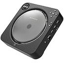 Wall Mountable Portable CD Player with Speakers | Bluetooth Personal CD Player with up to 12 hours of Playback | CD Player with Remote Control, Stand, USB, AUX and FM Radio | Oakcastle CD150