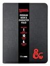 Dungeons & Dragons E-18585 Premium Folio mit Reißverschluss für Buch und Charaktere, Schwarz/Grau
