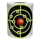 Hybsk Splatter Target Stickers 4 inch Reactive Targets for Shooting with Fluorescent Yellow Impact, Shooting Targets for BB Pellet Airsoft Guns (4 inch,Yellow)