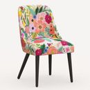 Clare Dining Chair Wood/Upholstered/Fabric in Brown Rifle Paper Co. x Cloth & Company | 33 H x 20 W x 24 D in | Wayfair 84-6RPCGRPRTLCB