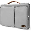 MOCA 360 Protective Laptop Sleeve Bag Case for 12.3 Surface Pro 8/X/7+/7/6/5, 13-inch MacBook Air M1 2018-2021, 13.3 MacBook Pro M1 2016-2021, 12.9-in iPad Pro 5/4/3 Gen (13 Inch, Grey)
