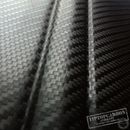 [9,8€/m²] Premium 3D Carbon Folie schwarz Luftkanäle AutoFolie Matt Glanz Auto