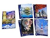 Castle Enterprise, Made in Japan, Japanese Souvenir Postcards, Four Seasons (8 Pieces)