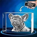 ArtPix 3D Crystal Photo, Personalized Dog Memorial Gifts with Your Own Photo for Dog Lovers, Pet Owners, 3D Laser Etched Picture, Engraved Crystal in Memory of Dog, Customized Gifts