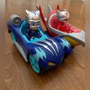 Disney Toys | Disney Pj Masks Turbo Blast Cat Cars (2) With Figures | Color: Blue/Red | Size: Osbb