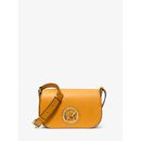 Michael Kors Samira Small Pebbled Leather Messenger Bag Yellow One Size