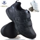 MENS NON SLIP MEMORY FOAM WIDE FIT WALKING RUNNING SPORTS STRAP TRAINERS SHOES
