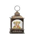RAZ Imports Holy Family Musical Lighted Water Lantern, 8-inch Height, Christmas Decor, Holiday Season, Table and Shelve Accent