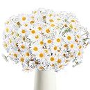 AmyHomie Artificial Flowers, Silk Daisy, Artificial Gerber Daisy for Home Decoration, Artificial Daisy for Wedding Decoration (White)