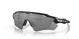 Oakley Men's Oo9208 Radar Ev Path Rectangular Sunglasses, Matte Black/Prizm Black Polarized, 38 mm