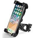 AlexVyan Adjustable Black Universal Bike Motorcycle Cycle Mount Holder Bracket 360° Degree Rotate for Phone Mobile Bicycle Handlebar Mobile Phone Holder Cradle Clamp with 360 Rotation for any size Apple iPhone Samsung Sony Moto LG HTC Vivo Oppo MI Honor Redmi Lenovo Micromax Motorola Nokia Xiaomi Jio All type of Smartphone GPS Other-New