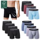 BAMBOO COOL Mens Bamboo Underwear Men's Boxer Briefs Soft Trunks Undies 4 Pack