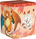Pokémon TCG: Fire Stacking Tin - Charizard (3 booster packs & coin)