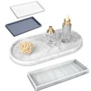 Bathroom Vanity Tray Counter Tray Sink Storage Plate Silicone Flexible Soap Tray
