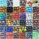 Natural Gemstone Beads Round Loose Wholesale 4mm 6mm 8mm 10mm 12mm 15.5" Strand