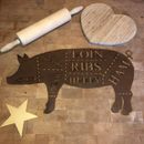 PIG Sign Rusty Metal Home Kitchen rustic farmshop shop restuarant bar pub grill 