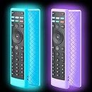 2 Pack Cover for Vizio Remote, Compatible with Vizio Remote Case XRT136 / XRT140 D Series Universal Smart TV Control Replacement Silicone Skin Sleeve Glow in The Dark