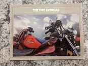 1983 Honda Brochure Big Red Motorcycle Dirt Bikes And Price List