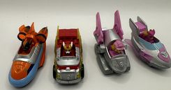 Vehículos de juguete fundidos a presión Paw Patrol The Movie 4 autos de juguete