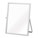 INES NK-247 SV Aluminum Frame Tabletop Mirror, Square (M) Silver
