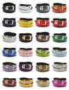 Men's Belt Reversible Bonded Leather Belts Gold-Tone Buckle Over 20 Colors