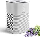 LEVOIT Air Purifier for Home Bedroom, Dual HEPA Filters with Aromatherapy Diffuser, Quiet Sleep Mode, Air Cleaner for Smoke, Allergies, Pet Dander, 100% Ozone Free, LV-H128, Gray