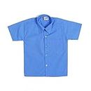UNIFORM PLAZA Unisex Poly Cotton Regular Fit Half Sleeve Shirt (HS26SKYIJ_Sky Blue_Size 26)