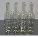 Weinflasche 750 ml Glasflasche Leere Flasche Likör ohne/mit Korken Wein (16 STK. ohne Korken, Weiß)