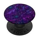 PopSockets Cell Phone Button Holder Pop Out Grip Purple Nebula Galaxy PopSockets PopGrip: Swappable Grip for Phones & Tablets
