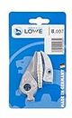 Original LÖWE Replacement Parts Set 8.007-5-piece Set of Replacement Blade, Replacement Anvil, Replacement Spring, and Screws for Anvil Shears with Bypass Geometry 8.104, 8.107, 8.109