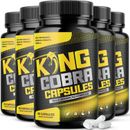 King Cobra Gummies Capsules Extra Strength Formula Pills for 300 Caps (5 Pack)