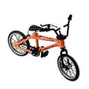Jiakalamo Finger Bike - Miniature Bicycle Toy, Simulation Mini Finger Mountain Bike, Bike Model Collections Decoration(Orange)