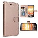 FDCWTSH Compatible with Moto E5 Play E 5 Cruise 5E Go Wallet Case Wrist Strap Lanyard Leather Flip Cover Card Holder Stand Cell Accessories Phone Cases for Motorola MotoE5play MotoE5 E5play Rose Gold