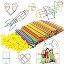 Straw Constructor Interlocking Plastic Enginnering Toys-Colorful Building Toys- Fun- Educational- Safe for Kids- Develops Motor Skills-Construction Blocks- Best Gift for Boys and Girls