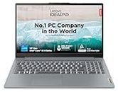 Lenovo IdeaPad Slim 3 12th Gen Intel Core i5-12450H 15.6" (39.6cm) FHD Thin & Light Laptop (16GB/512GB SSD/Win 11/Office 21/Alexa/Backlit KB/1 Yr Warranty + ADP/3 Mon Game Pass/Grey/1.6Kg), 83ER008DIN