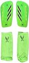 adidas Unisex-Adult X League Shin Guards, Solar Green/Solar Yellow/Black, Medium